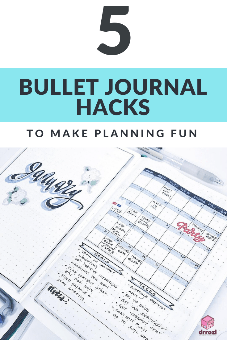 5 Bullet Journal Hacks to Make Planning Fun