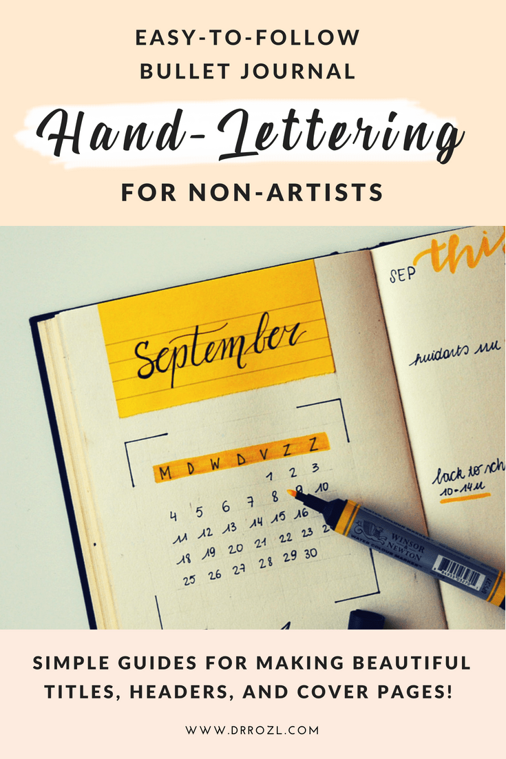 Brush-Lettering For Non-Artists | Easy-to-Follow Guide For Making Beautiful Bullet Journal Titles & Headers