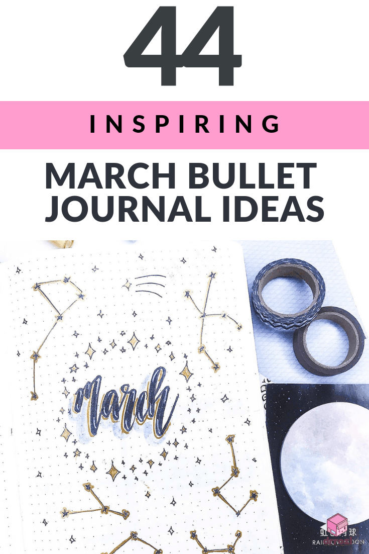 44 Inspiring March Bullet Journal Ideas