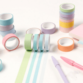 12pc Soft Colorful Washi Set