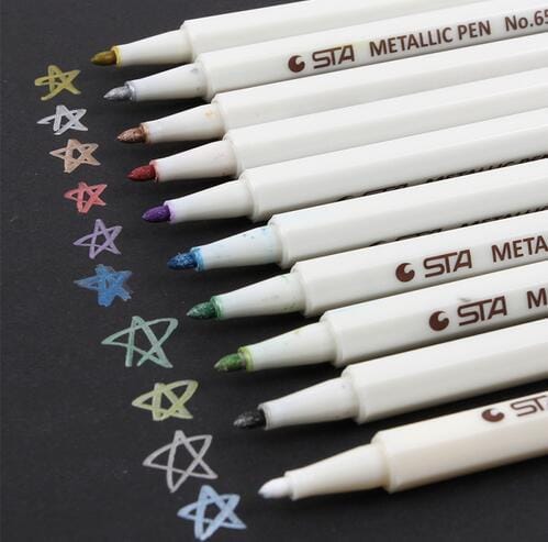 Metallic Brush Pen Set - Dr. Rozl Supply