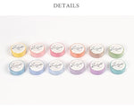 12pc Soft Colorful Washi Set - Dr. Rozl Supply