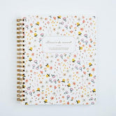 Floral Lined Spiral Notebook