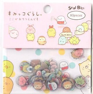 80p Sumikko Gurashi  Diary Label Stickers - Dr. Rozl Supply