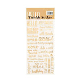 Gold Hellow Twinkle Daily Stickers