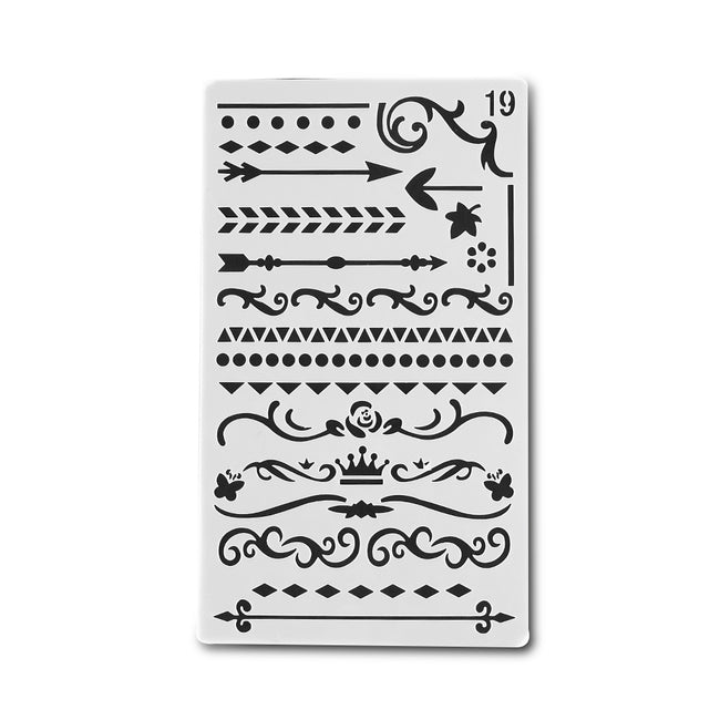 Bullet Journal Stencil Dividers & Borders - Dr. Rozl Supply