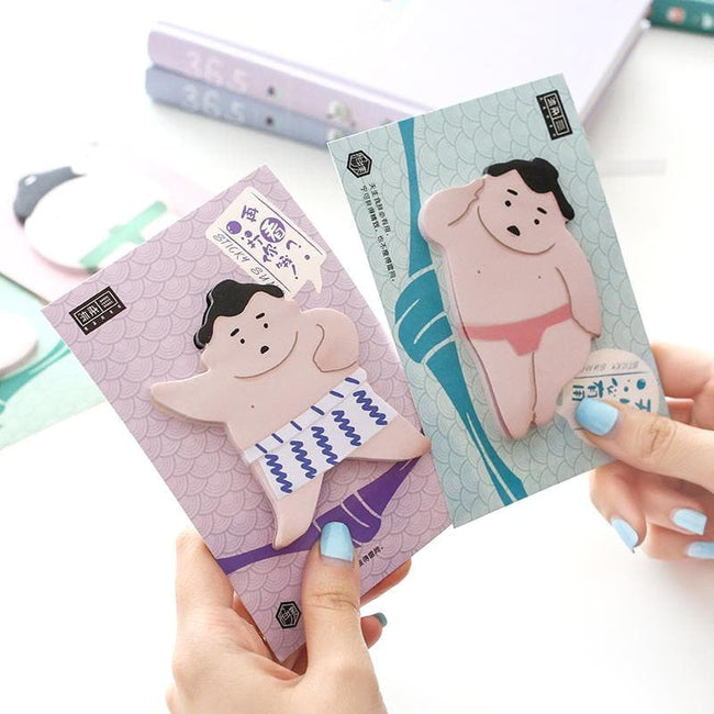 Kawaii Sumo Sticky Notes - Dr. Rozl Supply