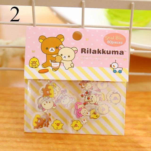 80pc Kawaii Rilakkuma Sticker Pack - Dr. Rozl Supply