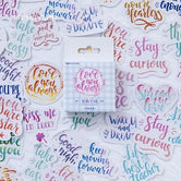 Brush Lettering Scrapbooking Stickers