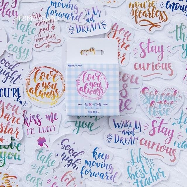 Brush Lettering Scrapbooking Stickers - Dr. Rozl Supply