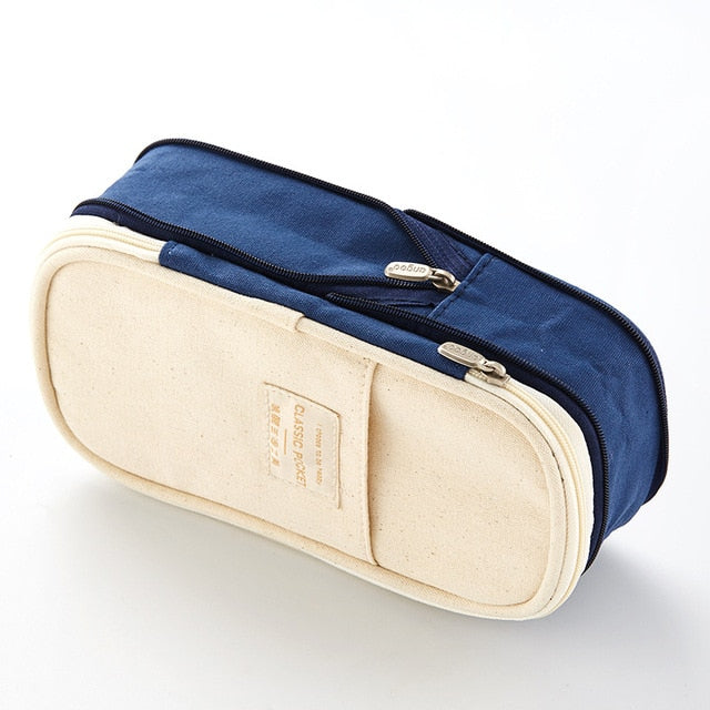 Double Layer Large Capacity Pencil Case - Dr. Rozl Supply